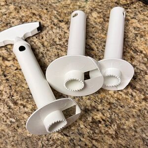 Pineapple Premium White Kitchen Corer Set by Vacuvin 3 sizes